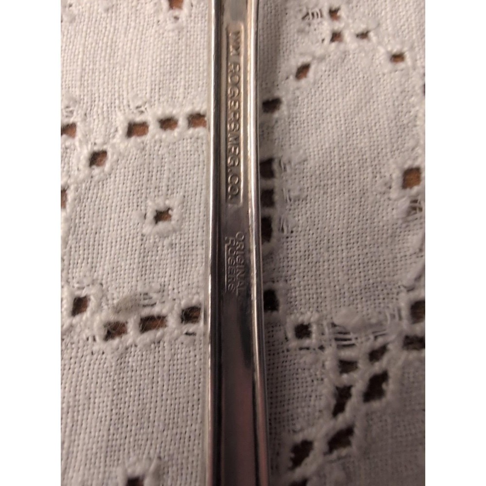 William Rogers Mfg. Co. Silver Plate Table Spoon Avalon Cabin 8.5 inch - Picture 8 of 13